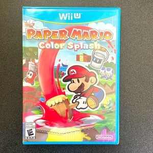Nintendo Wii game - Paper Mario Color Splash. New in sealed package.